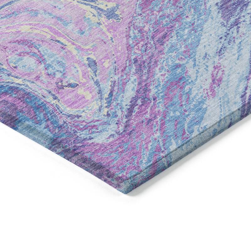 HomeRoots Abstract Transitional Rectangle Outdoor Rug