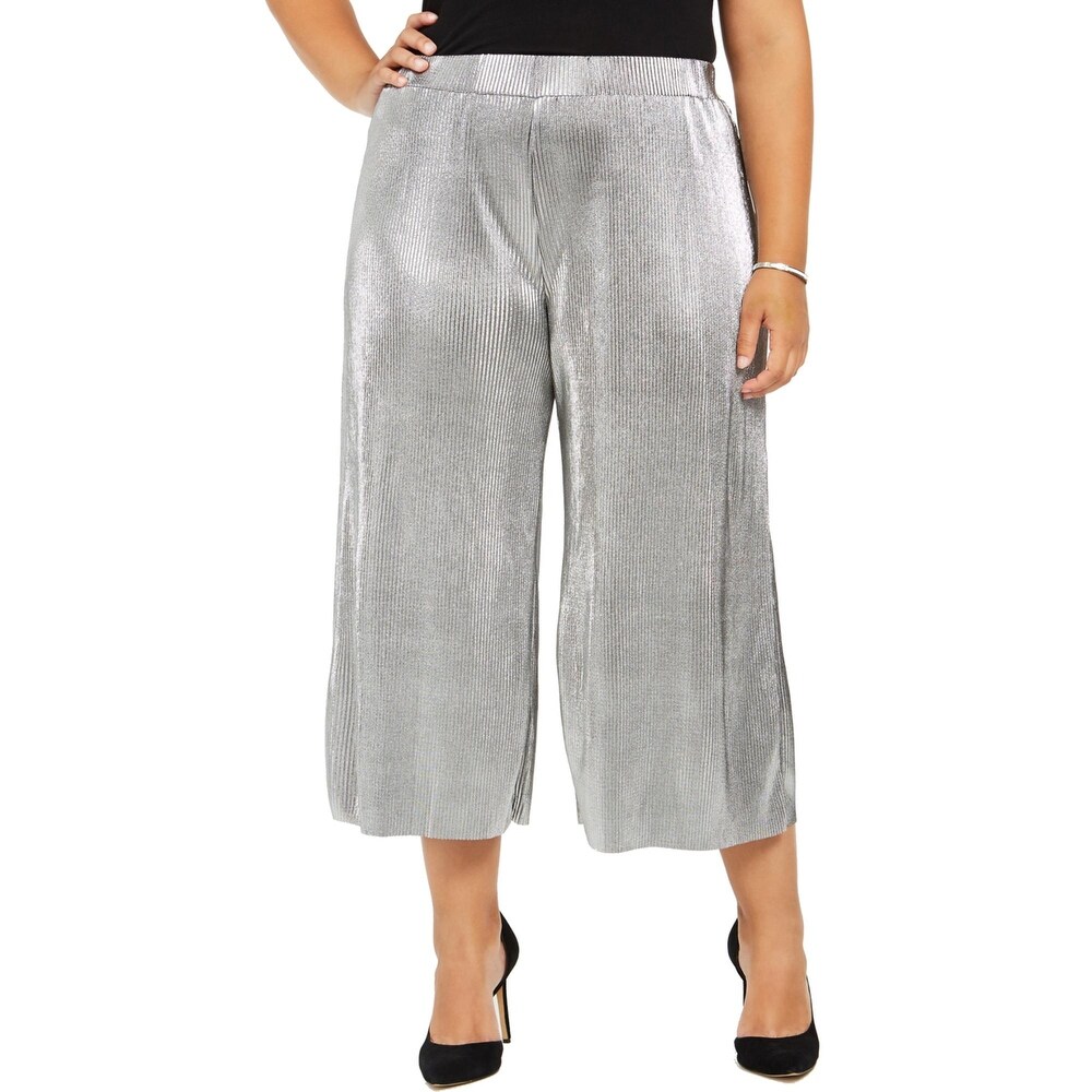 michael kors pants womens silver