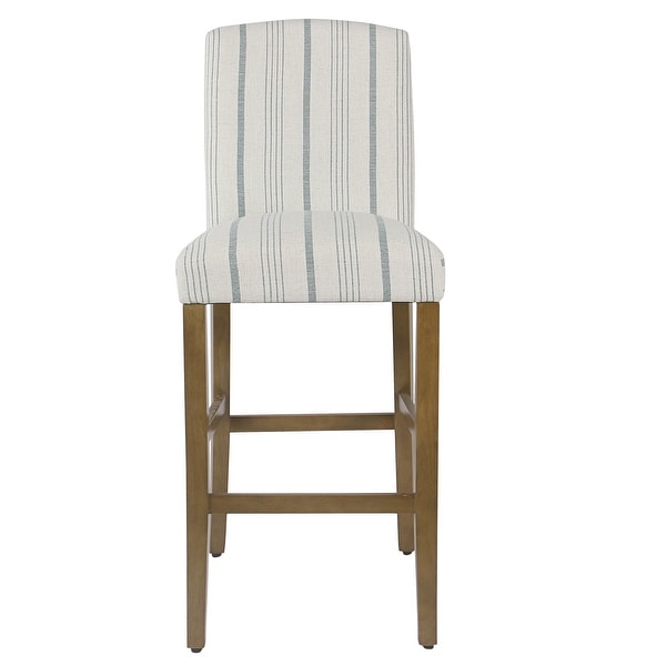 HomePop Classic Parsons High Back 29" Barstool - Blue Calypso Stripe - 29 inches. Opens flyout.