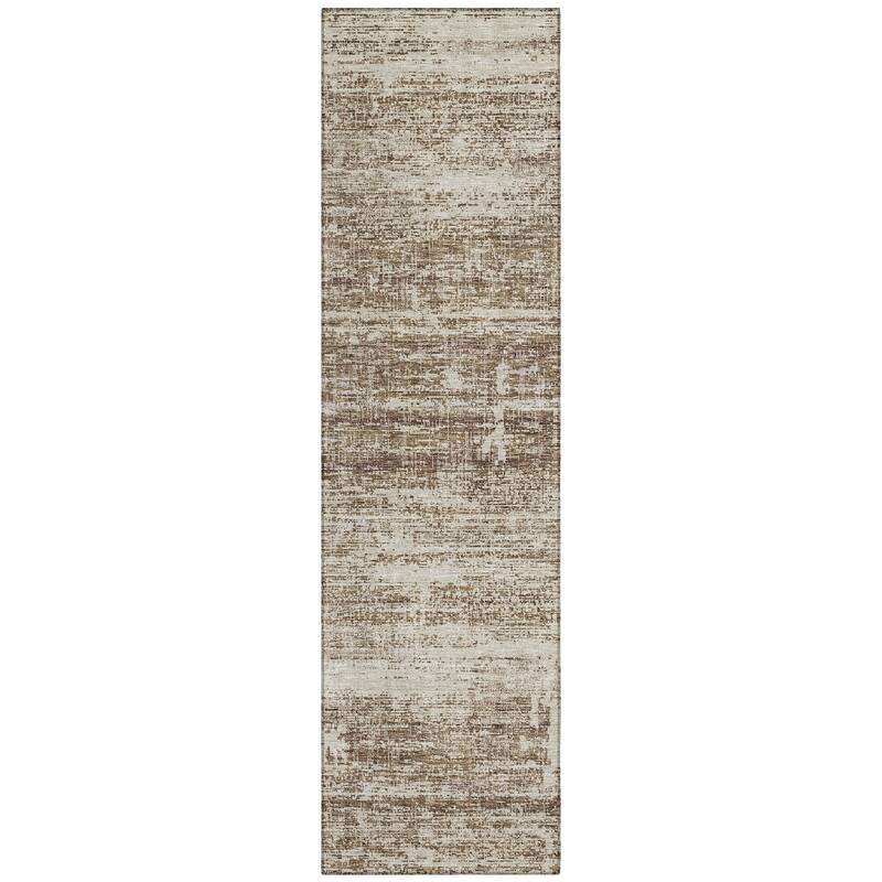Machine Washable Indoor/ Outdoor Chantille Solid Ombre Rug