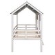 preview thumbnail 7 of 7, Twin Size Low Loft House Bed with Roof and Two Front Windows , White