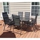 preview thumbnail 11 of 20, PURPLE LEAF Outdoor Patio Dining Set Folding Chairs And Table
