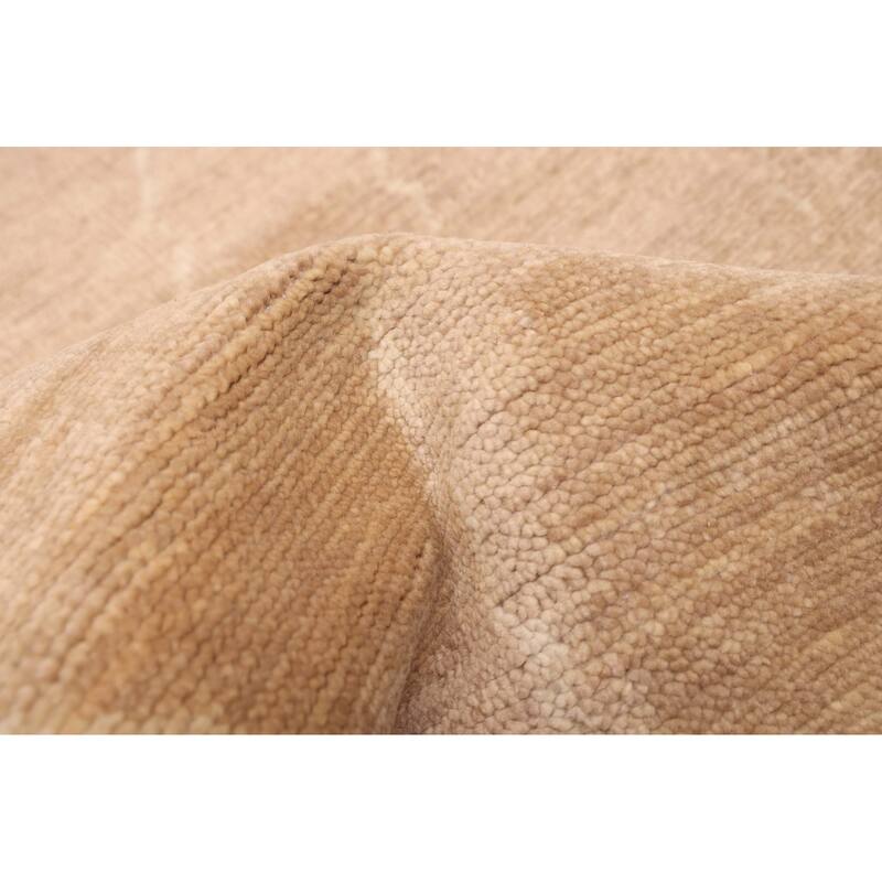 ECARPETGALLERY Hand-knotted Mystique Brown Wool Rug - 8'1 x 9'10