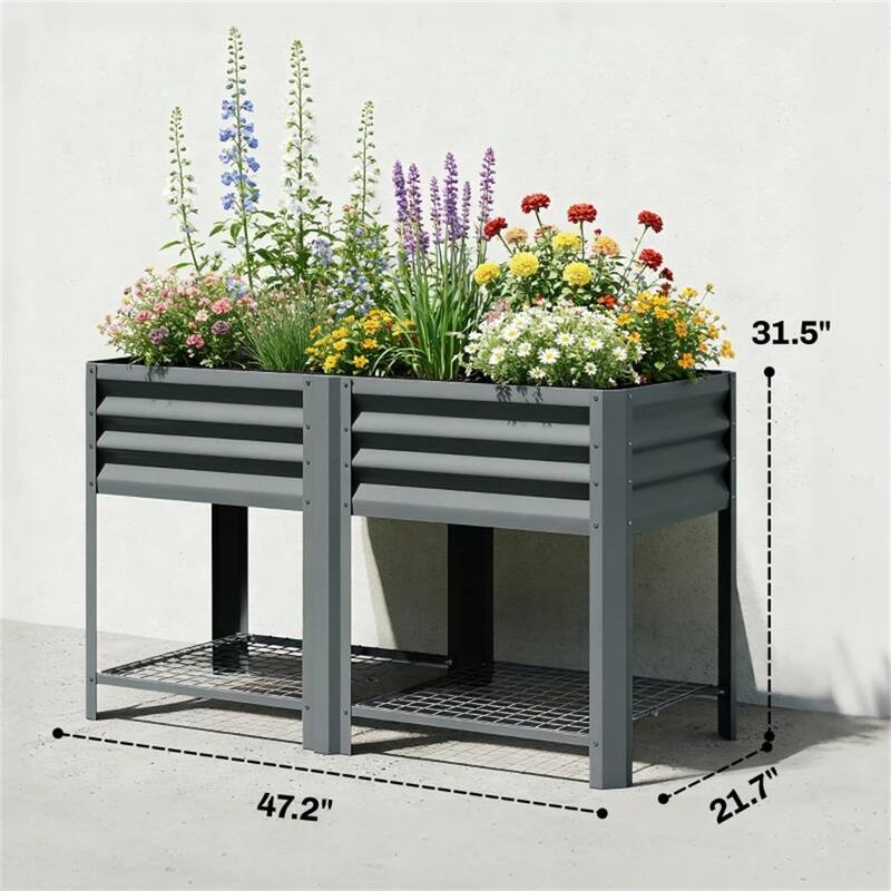 Elevated Garden Bed, Plant Rack, Elevated Flowerpot box, Planting Box