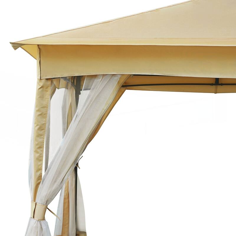 10x10 Outdoor Gazebo Tent with Double Roofs