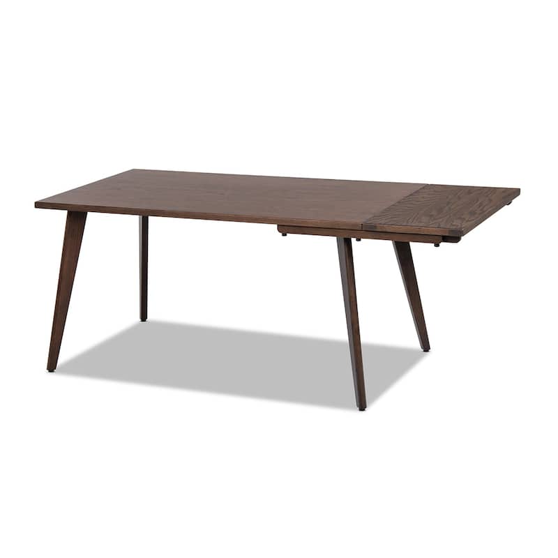 Jennifer Taylor Home Capri Solid Red Oak Wood Extendable Leaf Dining Table