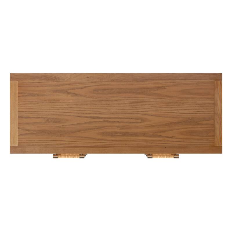 Mesa Cane and Solid Wood 6-Drawer Dresser