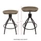 preview thumbnail 3 of 9, HomePop Maurice Backless Adjustable Stool