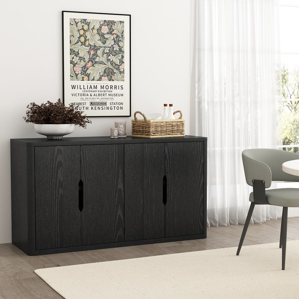 Manhattan Comfort Rivington Modern 4 Shelf Sideboard