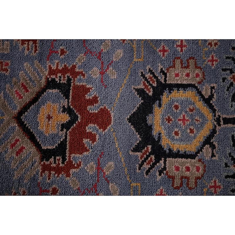 All-Over Kazak Oriental Runner Rug Handmade Traditional Wool Carpet - 2'7"x 11'9"