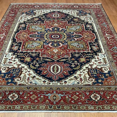 HERAT ORIENTAL Hand-knotted Indo 8' x 10' Serapi Wool Rug - 8' x 10'