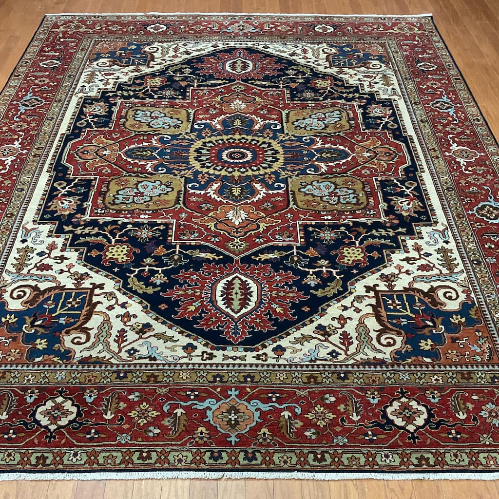 HERAT ORIENTAL Hand-knotted Indo 8' x 10' Serapi Wool Rug - 8' x 10'