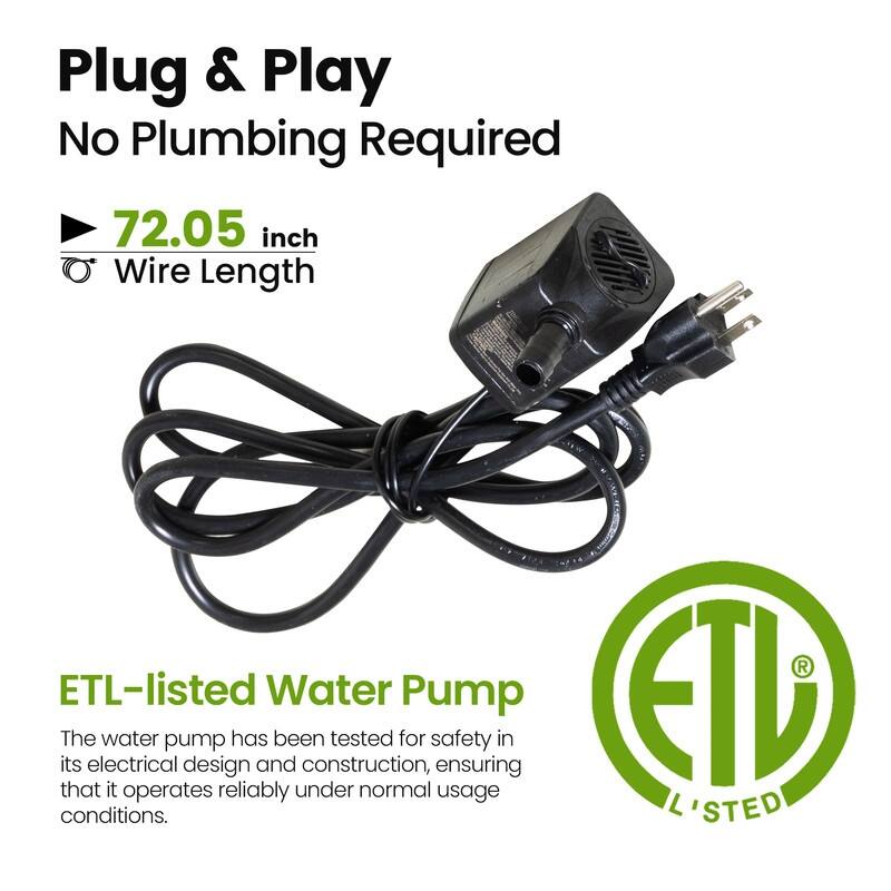 Vbal Resin Bears and Honeycomb 4-Tier water extraction Outdoor Fountain with LED Light