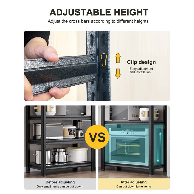 Adjustable Heavy Duty Metal 5-Tier Storage Shelves