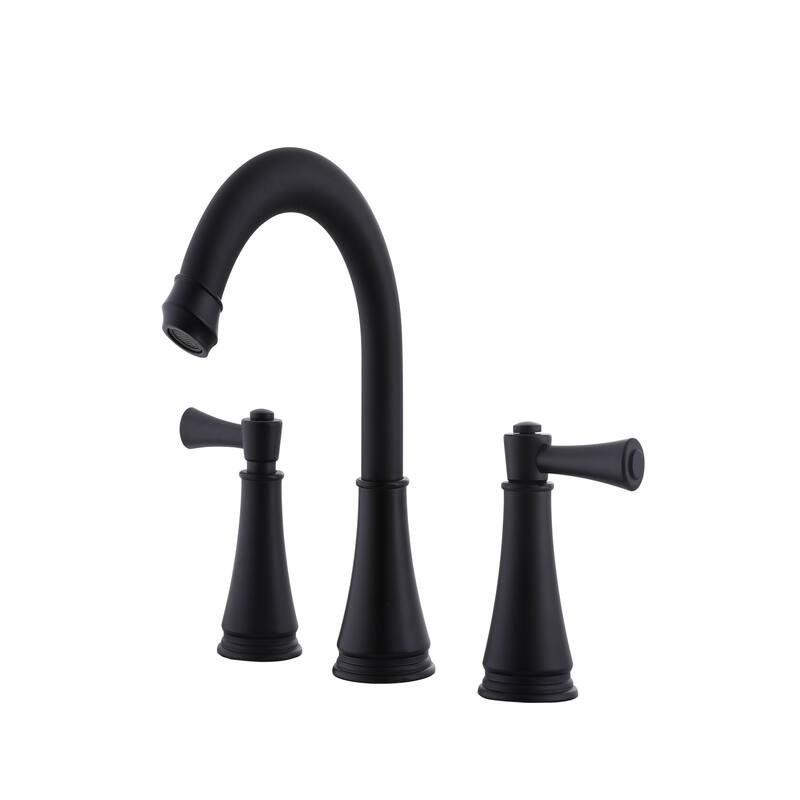 Solid Brass Widespread 2-Handles Bathroom Faucet