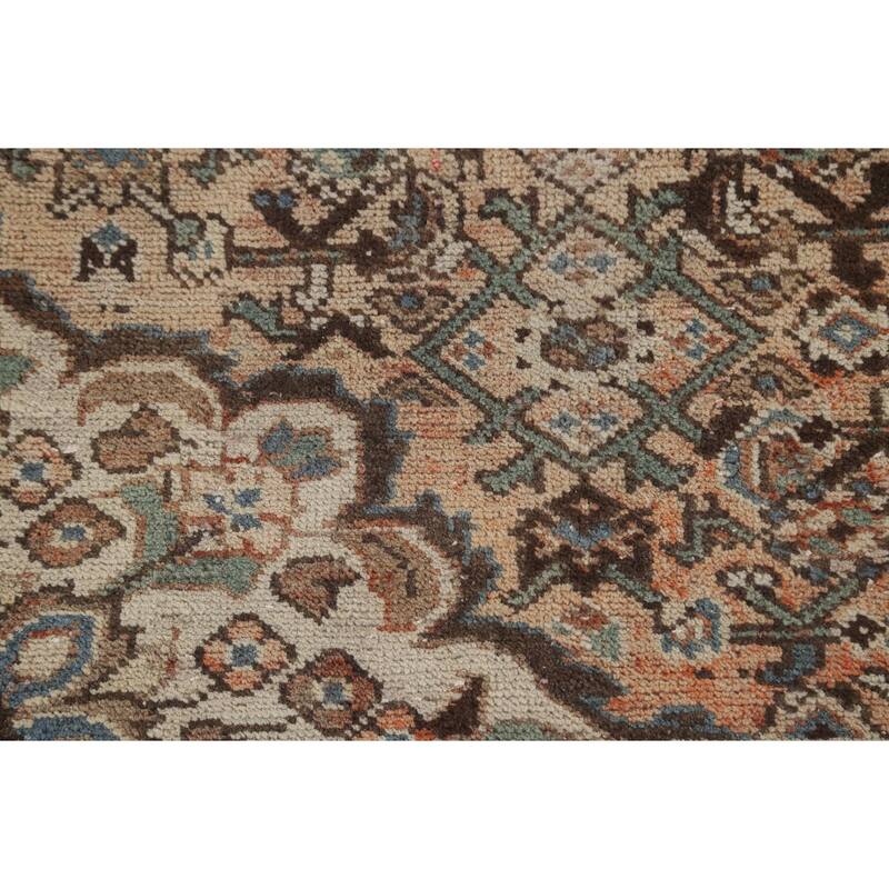 Hamedan Persian Vintage Area Rug Hand-Knotted Wool Carpet - 4'9" x 10'7"