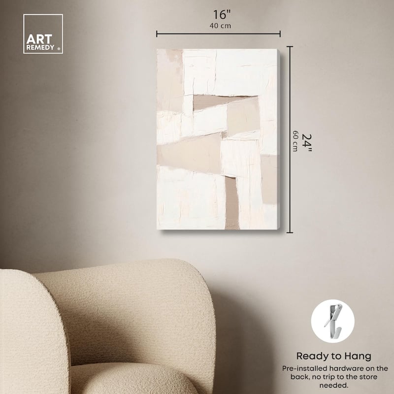 Plastered Planes I Canvas by Art Remedy, Gallery Wrapped