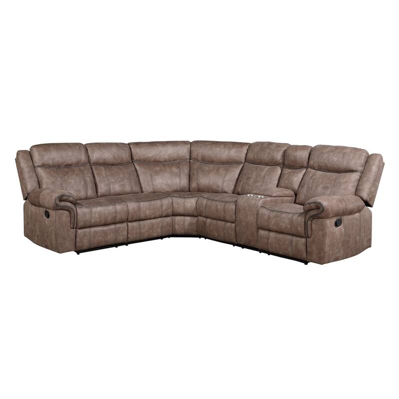 Everwell Sectional Sofa with 2 Cup Holder