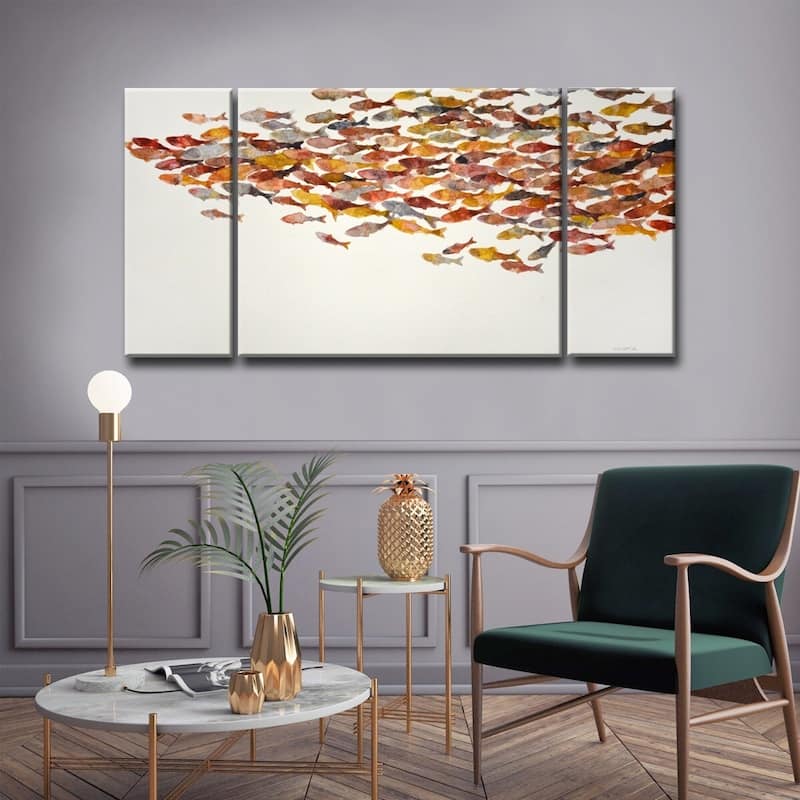 'Heatwave' by Norman Wyatt, Jr. 3-Piece Wrapped Canvas Wall Art Set