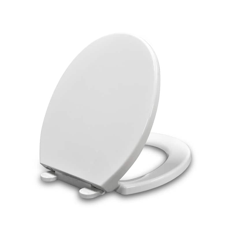 White Elongated Toilet Seats Fits both Adult and Child Bed Bath