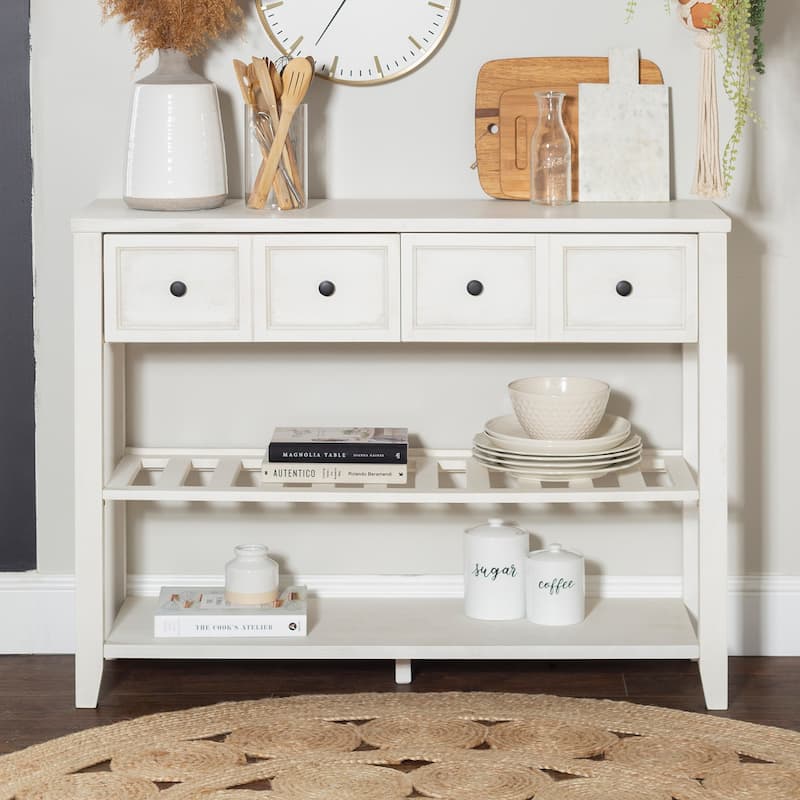 Middlebrook Solid Wood 48-inch 2-drawer Buffet - White