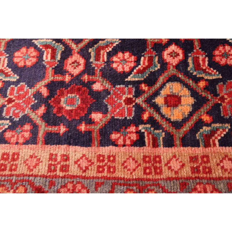 ECARPETGALLERY Hand-knotted Andelz Dark Navy Wool Rug - 3'7 x 10'10