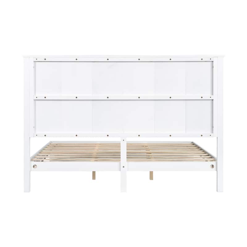 Christopher Knight Home - Brookhaven Modern Wooden Panel Bed with Vertical Slat Headboard