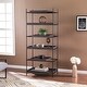 preview thumbnail 1 of 4, SEI Furniture Demille Contemporary Black Wood Etagere