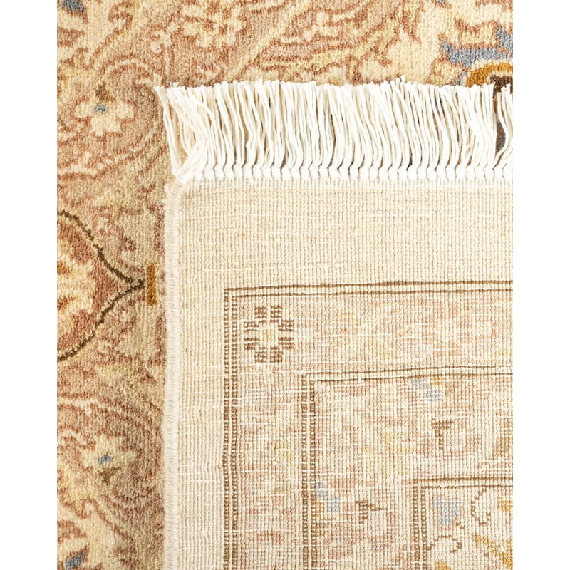 Overton Hand Knotted Wool Vintage Inspired Traditional Mogul Ivory Area Rug - 9 x 12