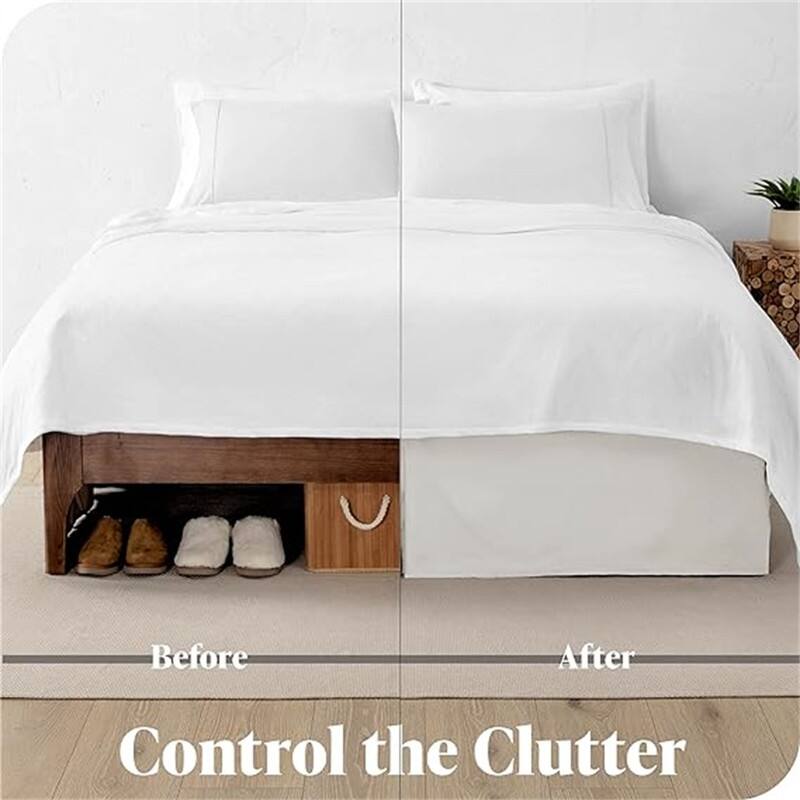 Pleated bed skirt