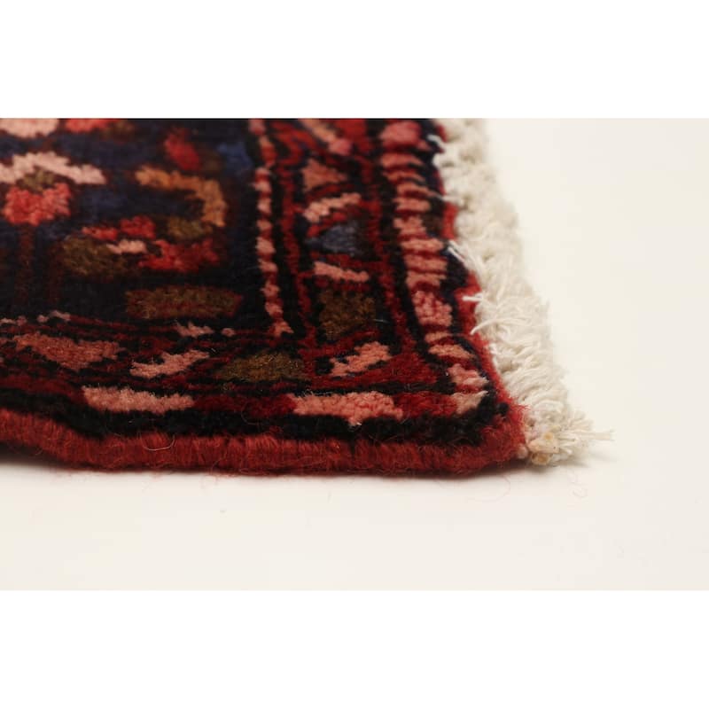 ECARPETGALLERY Hand-knotted Andelz Navy Wool Rug - 3'7 x 9'7