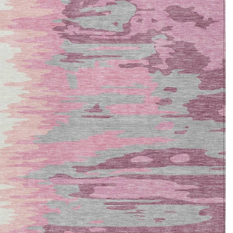 HomeRoots Abstract Transitional Rectangle Outdoor Rug