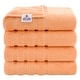 preview thumbnail 34 of 45, American Soft Linen 100% Cotton Turkish Bath Towels Large, 4 Pack Luxury Hotel Spa Quality Turkish Bath Towels Bathroom Sets Malibu Peach