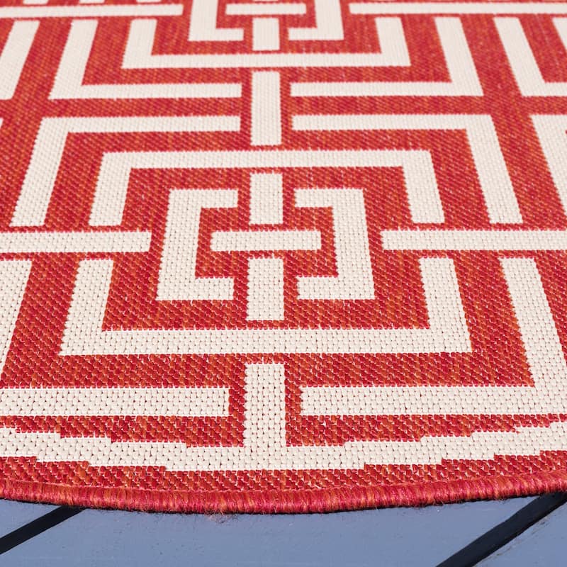 SAFAVIEH Beach House Eliverta Indoor/ Outdoor Waterproof Patio Backyard Rug