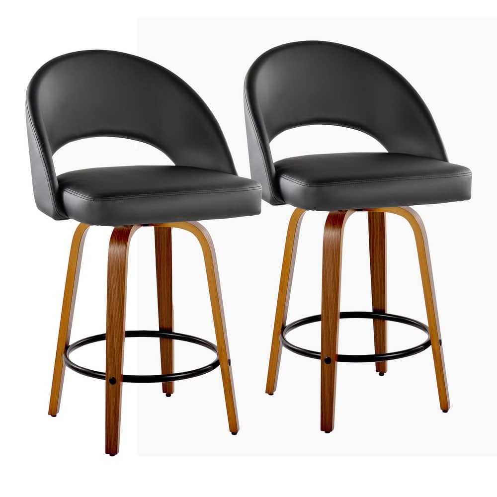 Renee Upholstered 26" Fixed-Height Counter Stool - Set of 2