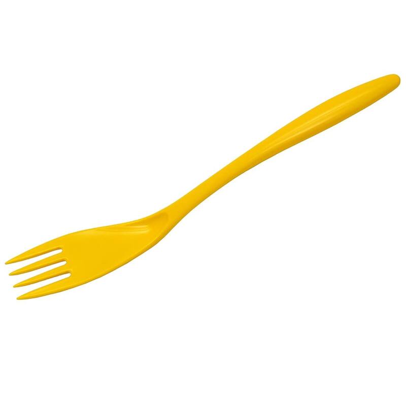 Hutzler 12.5-Inch Melamine Cooking / Serving Fork - Yellow