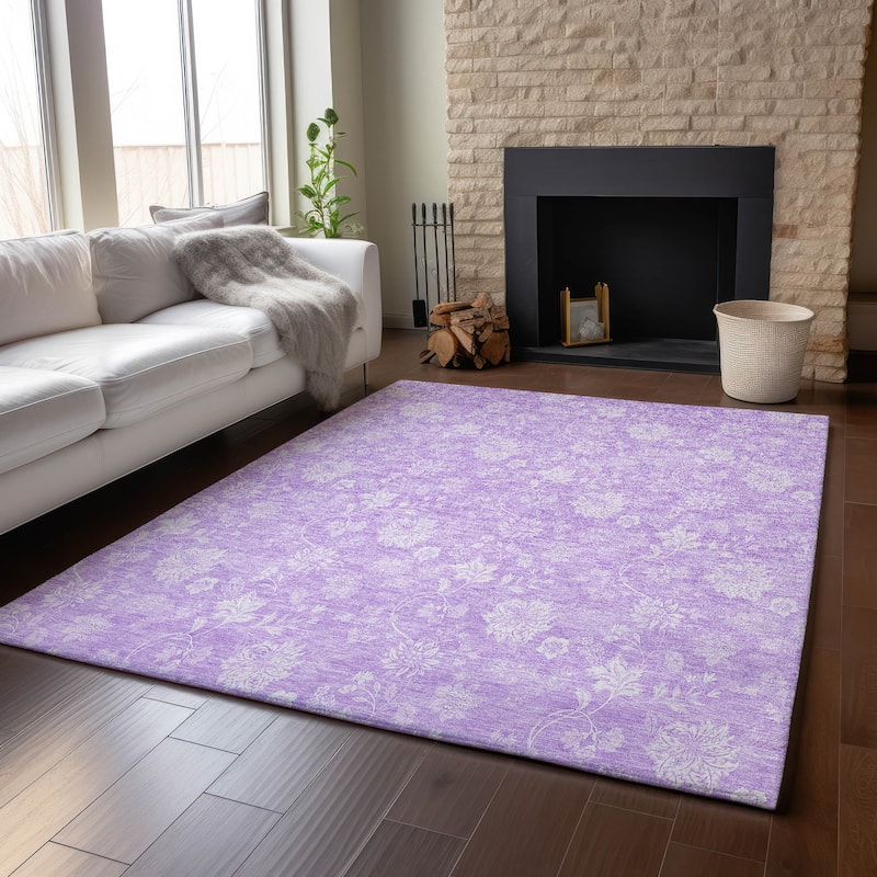 Premium Washable Super Soft Floral Garden Mayfield Rug