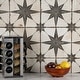 preview thumbnail 14 of 16, Merola Tile Kings Star Nero 17-5/8" x 17-5/8" Ceramic Floor and Wall Tile