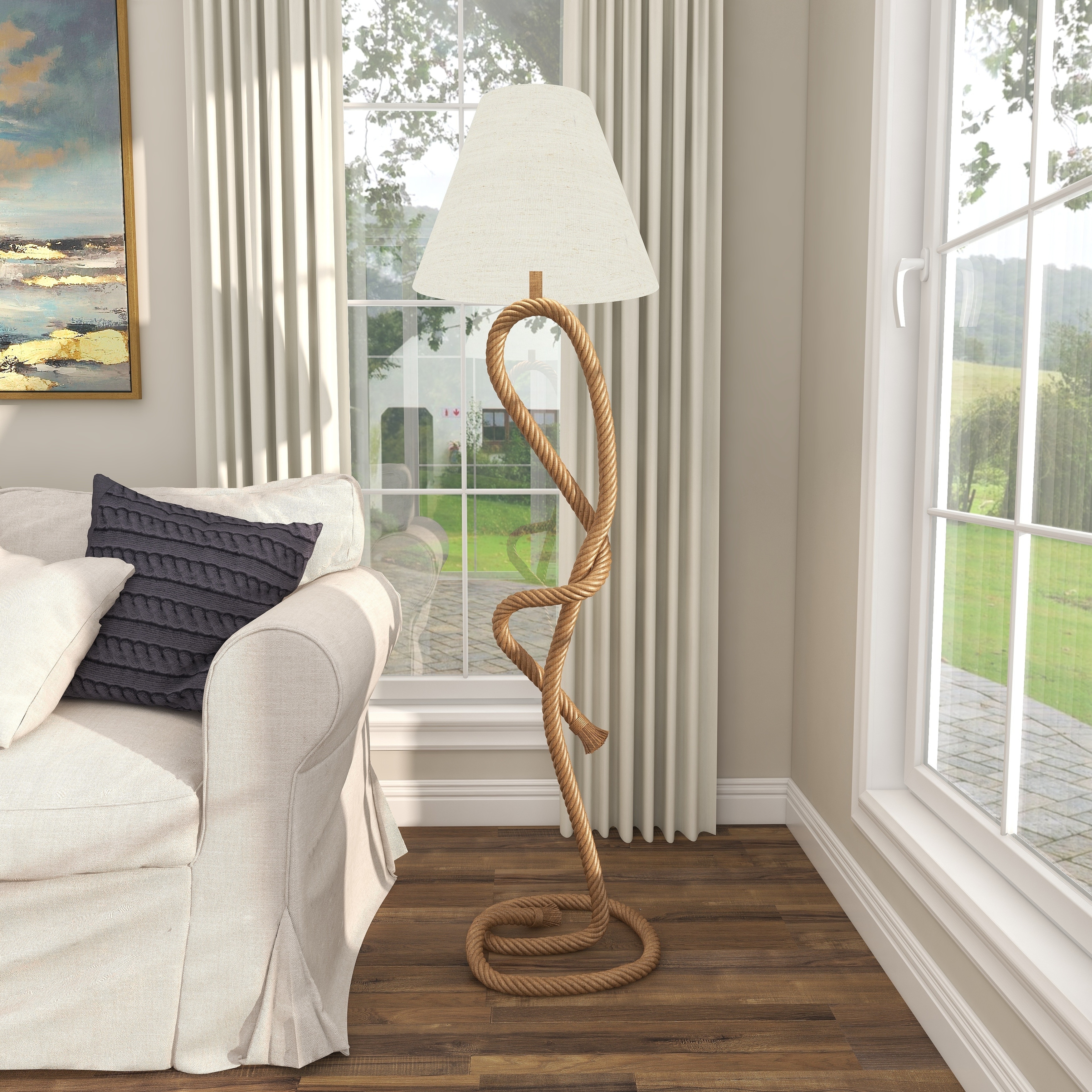 Rope floor deals lamp freedom