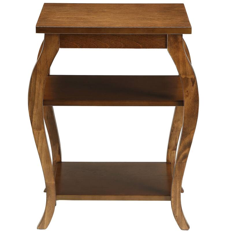 Andreas 2-shelf End Table