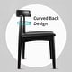 preview thumbnail 23 of 96, Set of 2 Kennedy Elbow Chairs Farmhouse Wooden Dining Chairs With PU Leather Or Fabric Cushion Seat, Modern Accent Side Chairs