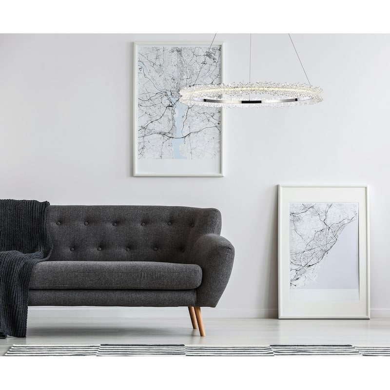 Layla LED 34-Inch Pendant - N/A