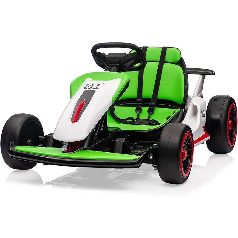 24V Electric Drift Go Kart for Kids 6-12 Best Gift - Green