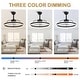 preview thumbnail 112 of 118, 20"/24"/72" Oaks Aura Cotti Low Profile Dimmable Smart Ceiling Fan with Lights 6-Speed Flush Mount Modern Remote