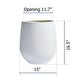 preview thumbnail 29 of 28, DreamPatio La Mirada 1-piece Fiberstone Tapered Planter for Indoor/Outdoor 15x15x16.5 - White