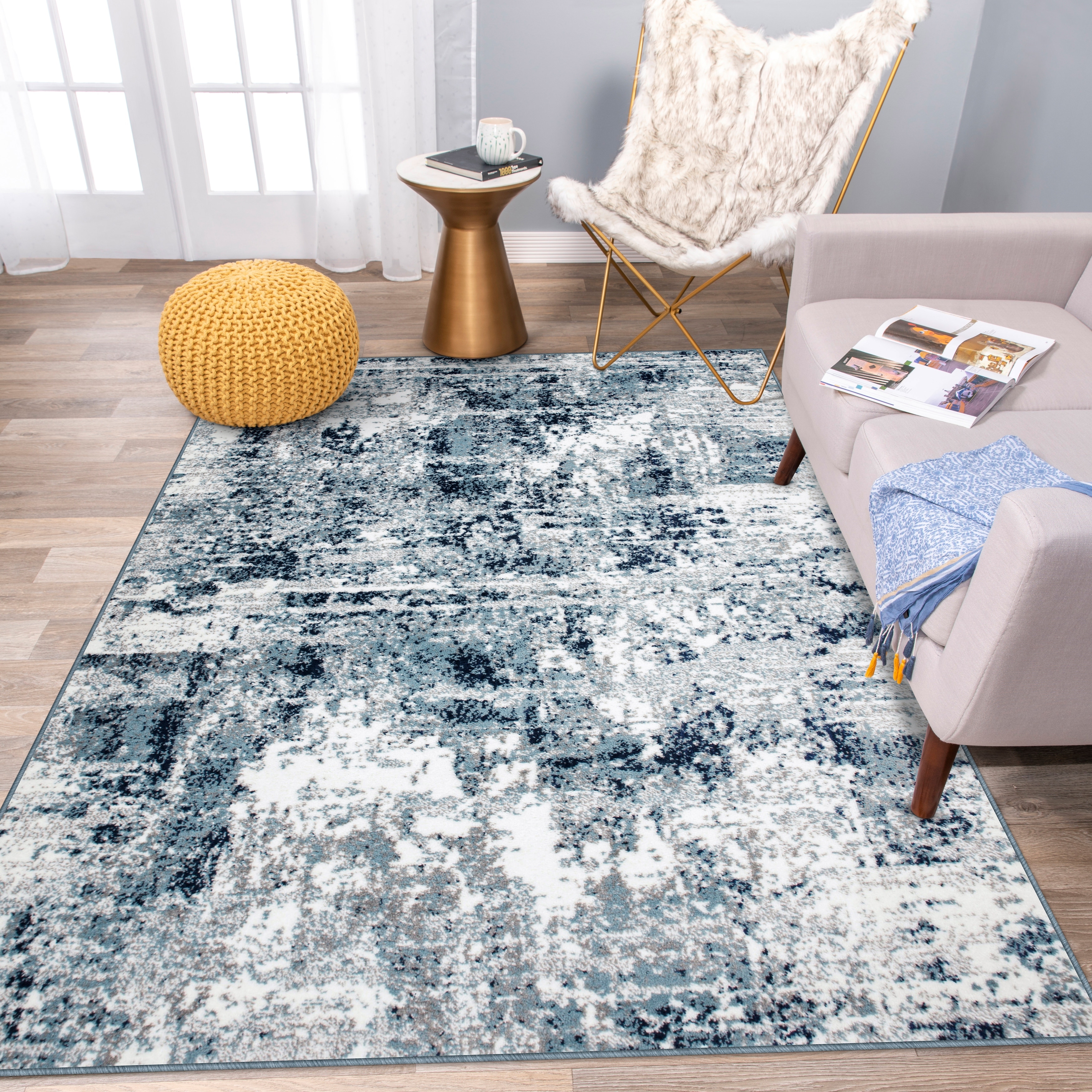 World Rug Gallery Modern Abstract Shades Area Rug