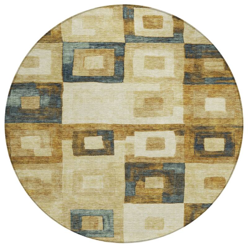 HomeRoots Geometric Transitional Rectangle Outdoor Rug