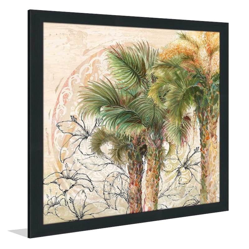 "Palms Away II (Square)" Print on Acrylic