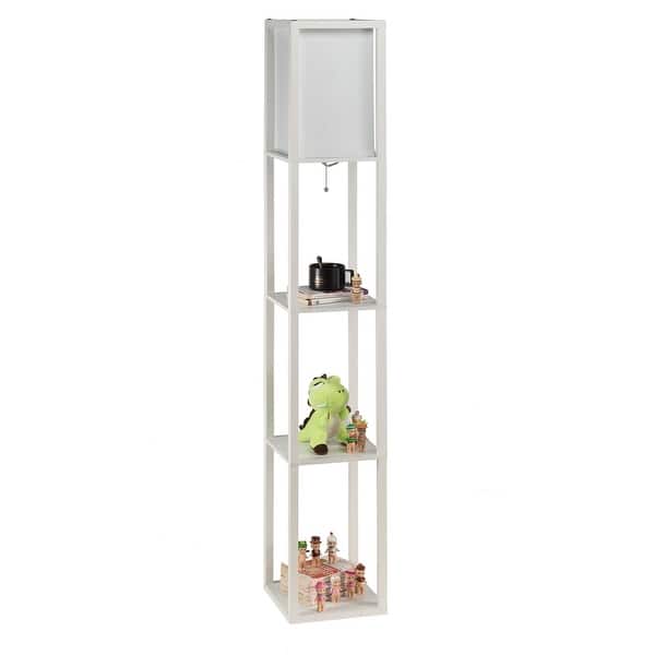Co Z 63 Inch Led 3 Shelf Etagere Floor Lamp Overstock 28373736