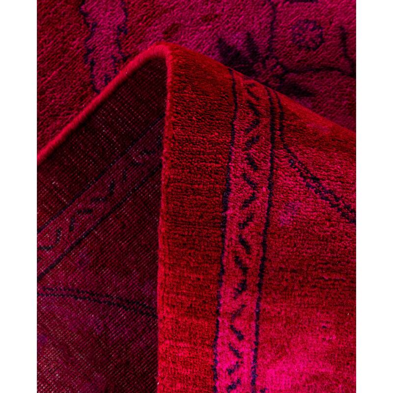 Overdyed One-of-a-Kind Hand-Knotted Area Rug - Pink - 8' 3" x 10' 2"